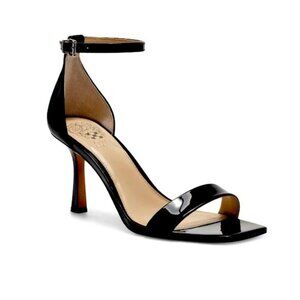 Vince Camuto Enella Ankle Strap Sandal - Black Patent Leather - 9 - NWB